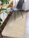 Coastal Weave Jute Collection Area Rug - Seashore Runner Ivory  lifestyle 85