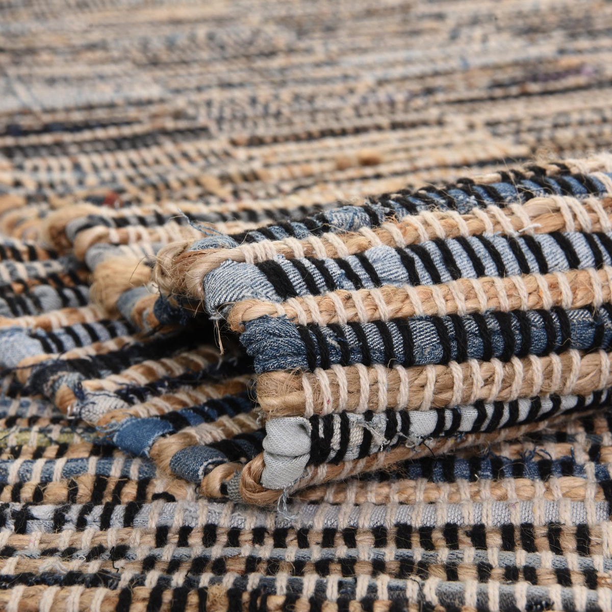 Osian Looms Collection Area Rug - Osian Rectangle Dark Gray  lifestyle 7
