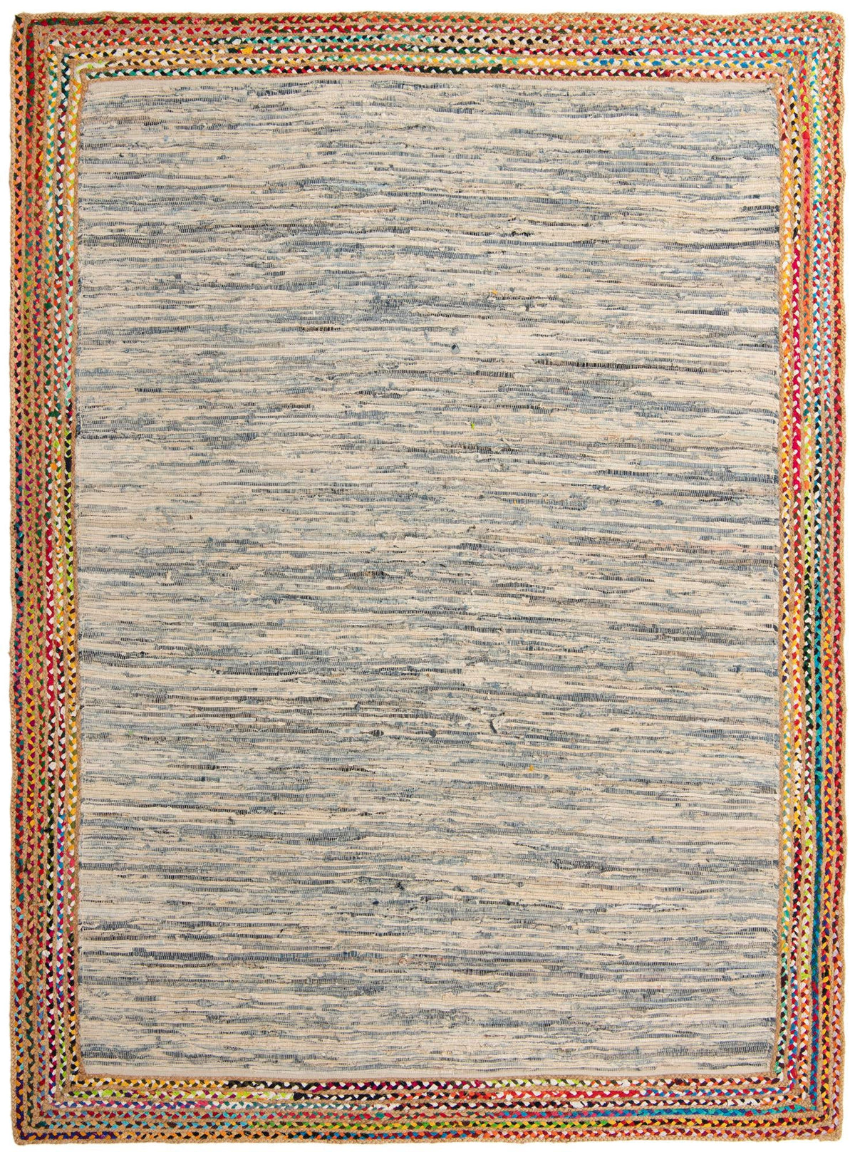 Osian Looms Collection Area Rug - Amber Rectangle Ivory Main