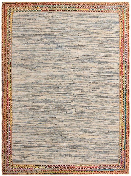 Osian Looms Collection Area Rug - Amber Rectangle Ivory Main