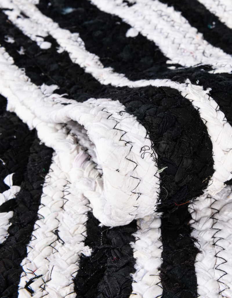 Woven Udaipur Collection Area Rug - Jaipur Oval Black and White  lifestyle 50