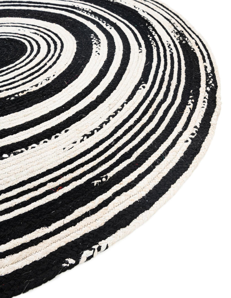 Woven Udaipur Collection Area Rug - Jaipur Oval Black and White  lifestyle 51