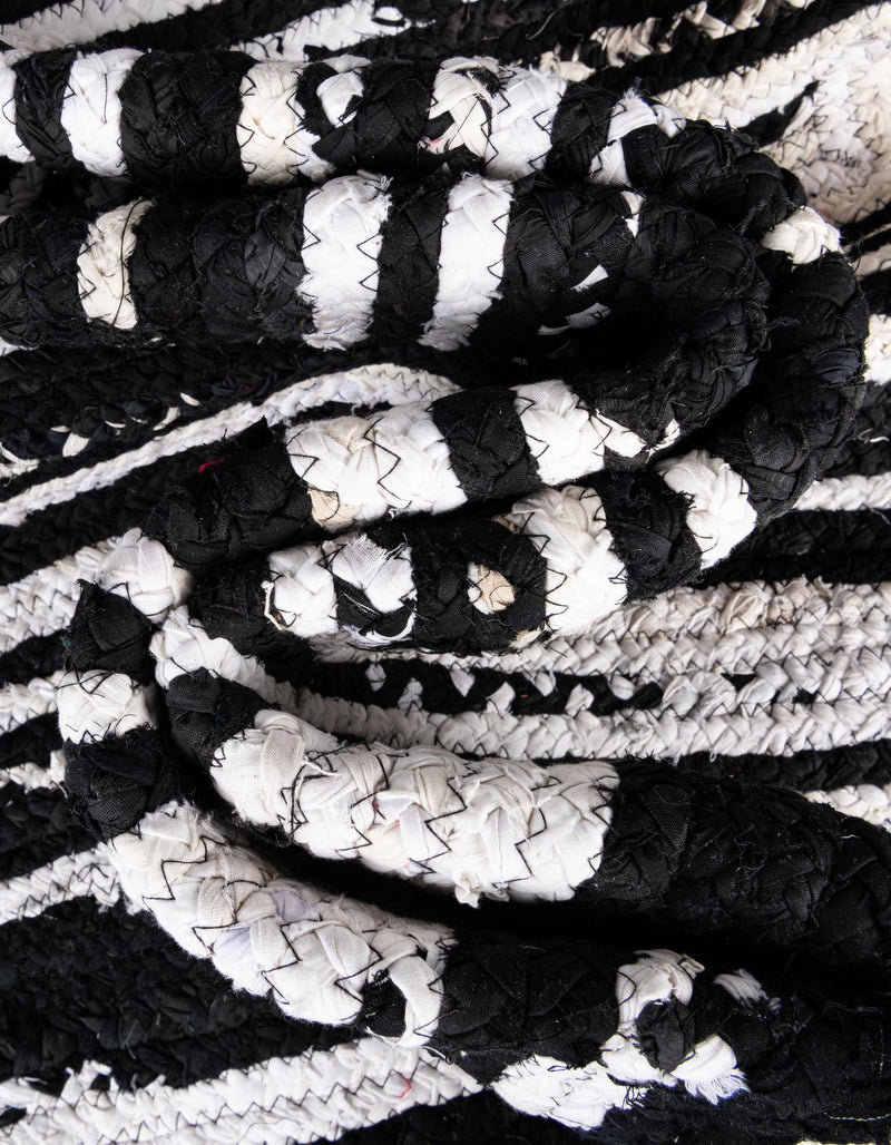 Woven Udaipur Collection Area Rug - Jaipur Oval Black and White  lifestyle 52