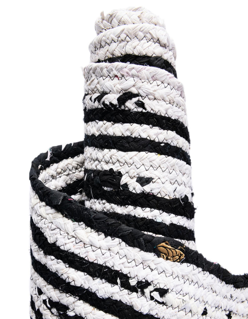 Woven Udaipur Collection Area Rug - Jaipur Oval Black and White  lifestyle 55