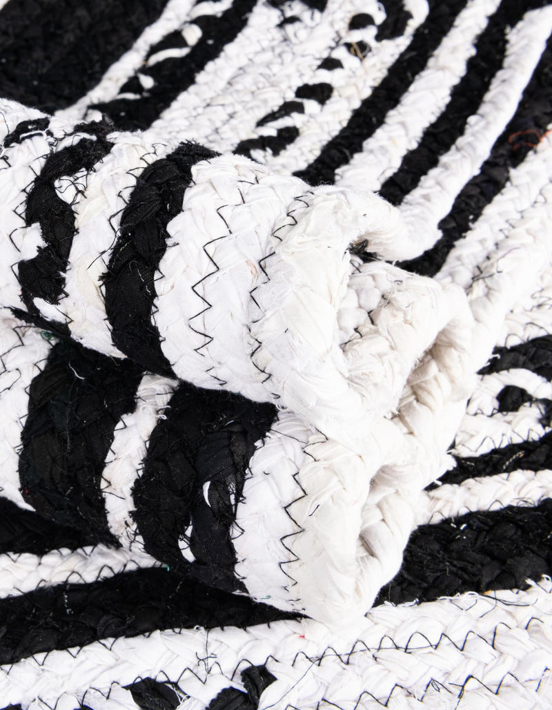 Woven Udaipur Collection Area Rug - Jaipur Oval Black and White  lifestyle 57