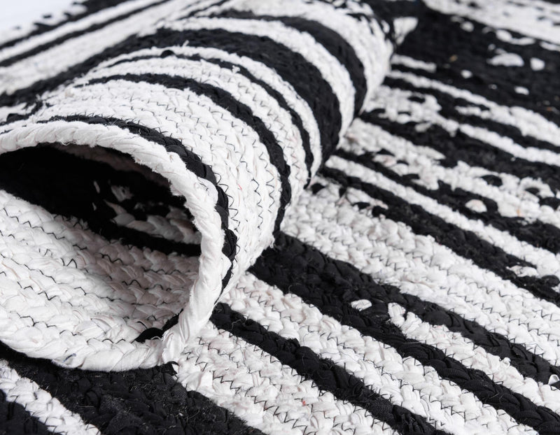 Woven Udaipur Collection Area Rug - Jaipur Rectangle Black and White  lifestyle 12