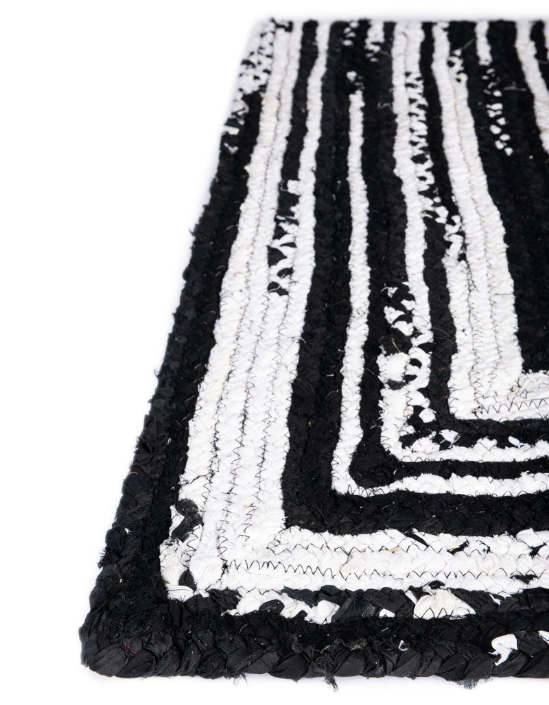 Woven Udaipur Collection Area Rug - Jaipur Rectangle Black and White  lifestyle 11
