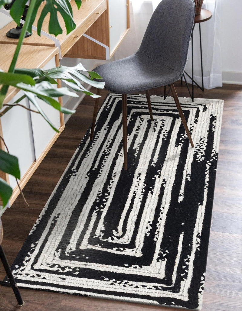 Woven Udaipur Collection Area Rug - Jaipur Runner Black and White  lifestyle 29