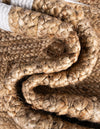 Woven Seaside Jute Collection Area Rug - Nantucket Rectangle Natural and White  lifestyle 26