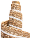Woven Seaside Jute Collection Area Rug - Nantucket Rectangle Natural and White  lifestyle 29