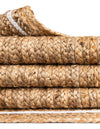 Woven Seaside Jute Collection Area Rug - Nantucket Rectangle Natural and White  lifestyle 32