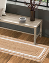 Woven Seaside Jute Collection Area Rug - Nantucket Runner Natural and White  lifestyle 49