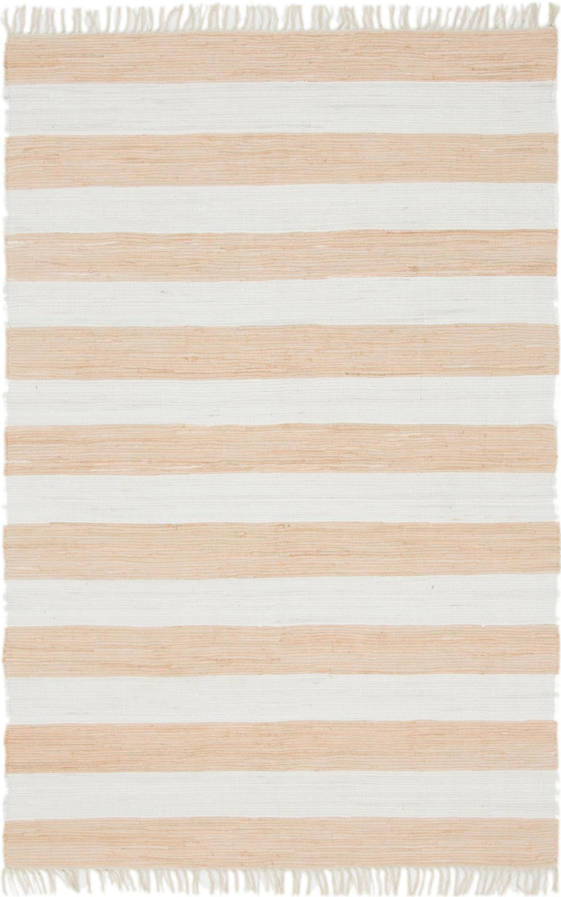 Tassel Trail Collection Area Rug - Pathway (Beige) Rectangle Beige Main