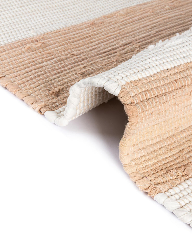 Tassel Trail Collection Area Rug - Pathway (Beige) Rectangle Beige  lifestyle 10