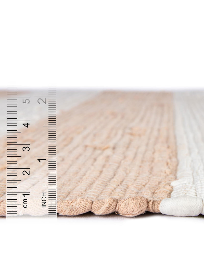 Tassel Trail Collection Area Rug - Pathway (Beige) Rectangle Beige  lifestyle 16
