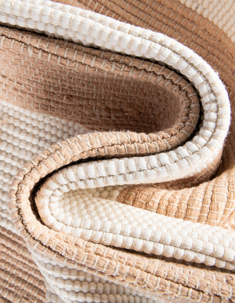 Tassel Trail Collection Area Rug - Pathway (Beige) Rectangle Beige  lifestyle 19
