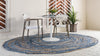 Woven Udaipur Collection Area Rug - Sahara Oval Blue and Natural  lifestyle 43