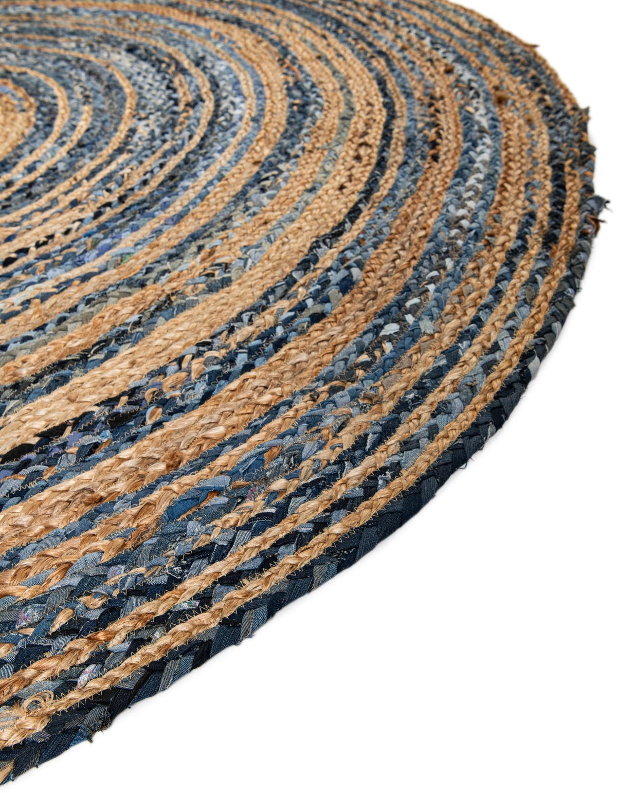 Woven Udaipur Collection Area Rug - Sahara Oval Blue and Natural  lifestyle 116