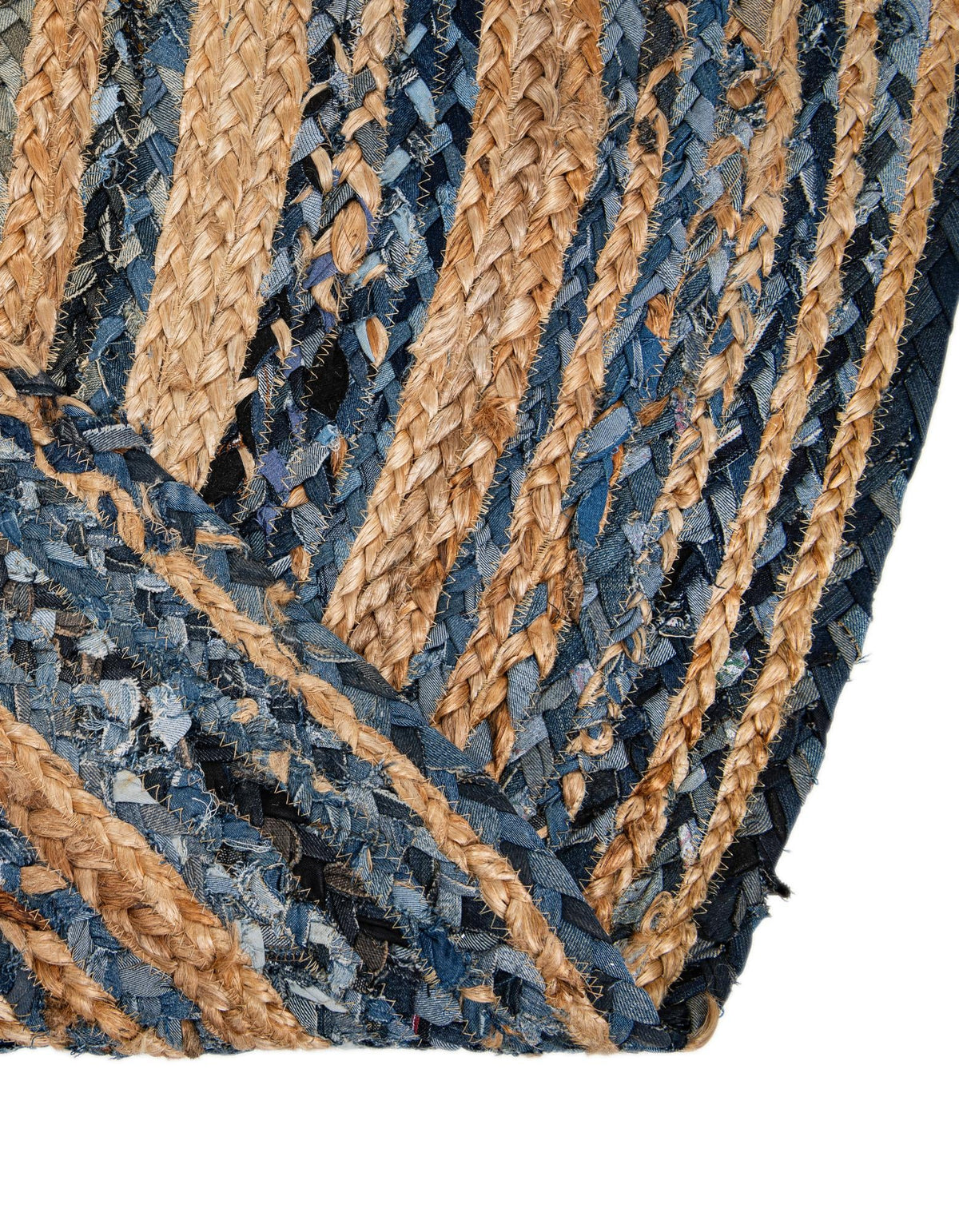 Woven Udaipur Collection Area Rug - Sahara Oval Blue and Natural  lifestyle 122