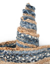 Woven Udaipur Collection Area Rug - Sahara Oval Blue and Natural  lifestyle 127