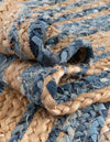Woven Udaipur Collection Area Rug - Sahara Oval Blue and Natural  lifestyle 131