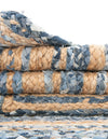Woven Udaipur Collection Area Rug - Sahara Oval Blue and Natural  lifestyle 133