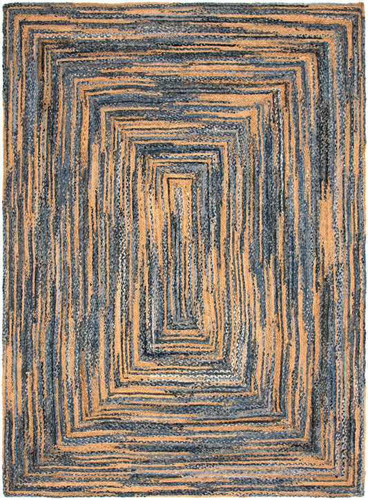 Woven Udaipur Collection Area Rug - Sahara Rectangle Blue and Natural Main