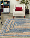 Woven Udaipur Collection Area Rug - Sahara Rectangle Blue and Natural  lifestyle 11