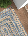 Woven Udaipur Collection Area Rug - Sahara Rectangle Blue and Natural  lifestyle 19