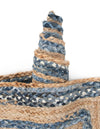 Woven Udaipur Collection Area Rug - Sahara Rectangle Blue and Natural  lifestyle 26