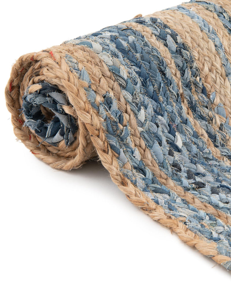 Woven Udaipur Collection Area Rug - Sahara Rectangle Blue and Natural  lifestyle 27
