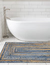 Woven Udaipur Collection Area Rug - Sahara Runner Blue and Natural  lifestyle 79
