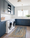 Woven Udaipur Collection Area Rug - Sahara Runner Blue and Natural  lifestyle 99