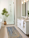 Woven Udaipur Collection Area Rug - Sahara Runner Blue and Natural  lifestyle 105