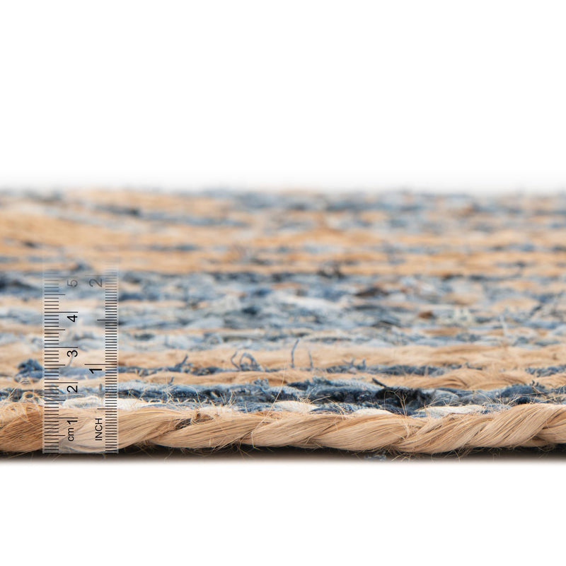 Woven Udaipur Collection Area Rug - Sahara Runner Blue and Natural  lifestyle 111