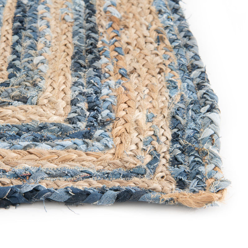 Woven Udaipur Collection Area Rug - Sahara Runner Blue and Natural  lifestyle 117
