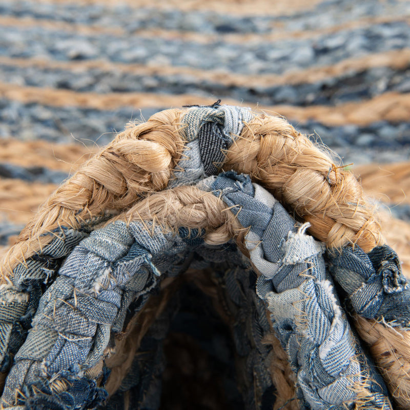 Woven Udaipur Collection Area Rug - Sahara Runner Blue and Natural  lifestyle 120