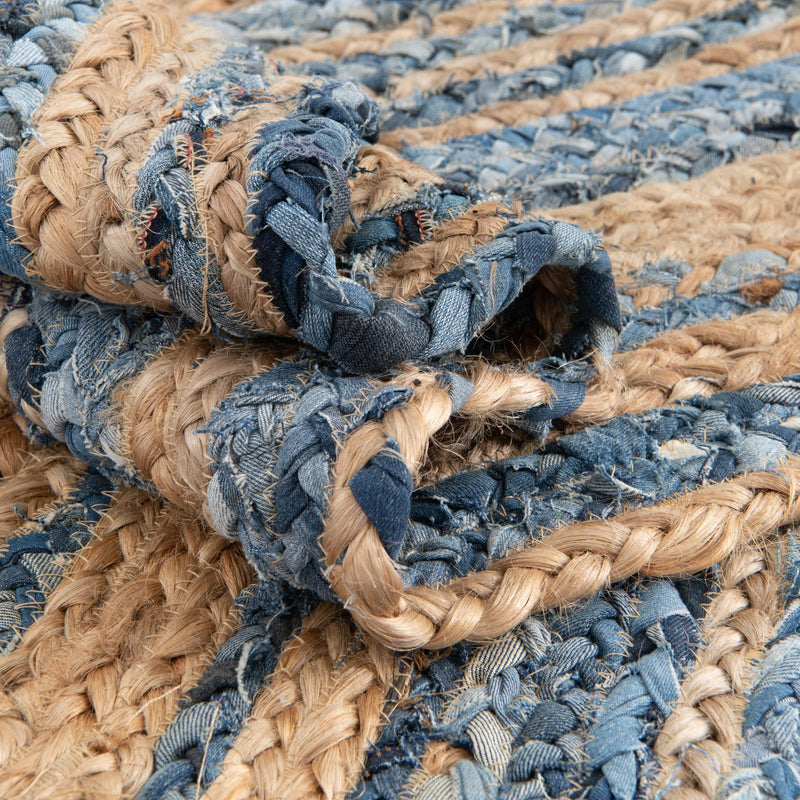 Woven Udaipur Collection Area Rug - Sahara Runner Blue and Natural  lifestyle 132