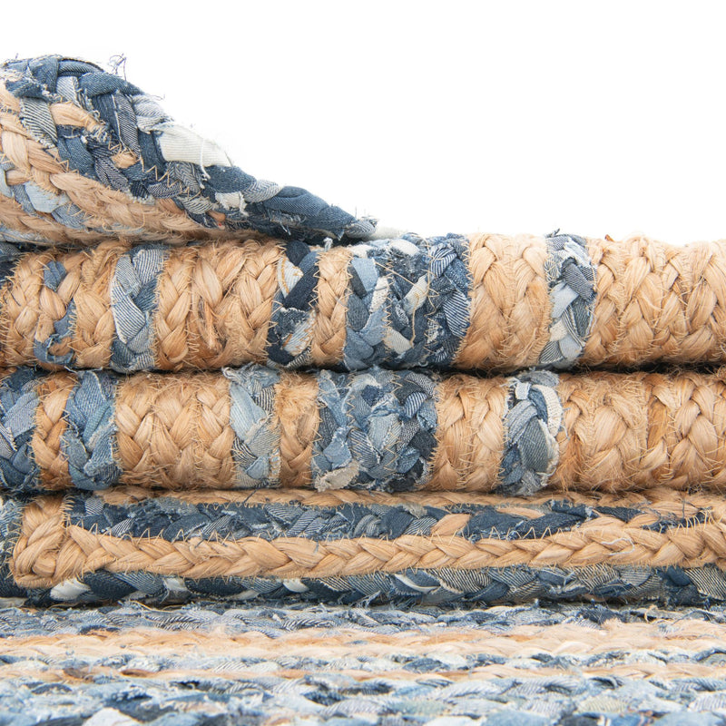 Woven Udaipur Collection Area Rug - Sahara Runner Blue and Natural  lifestyle 134