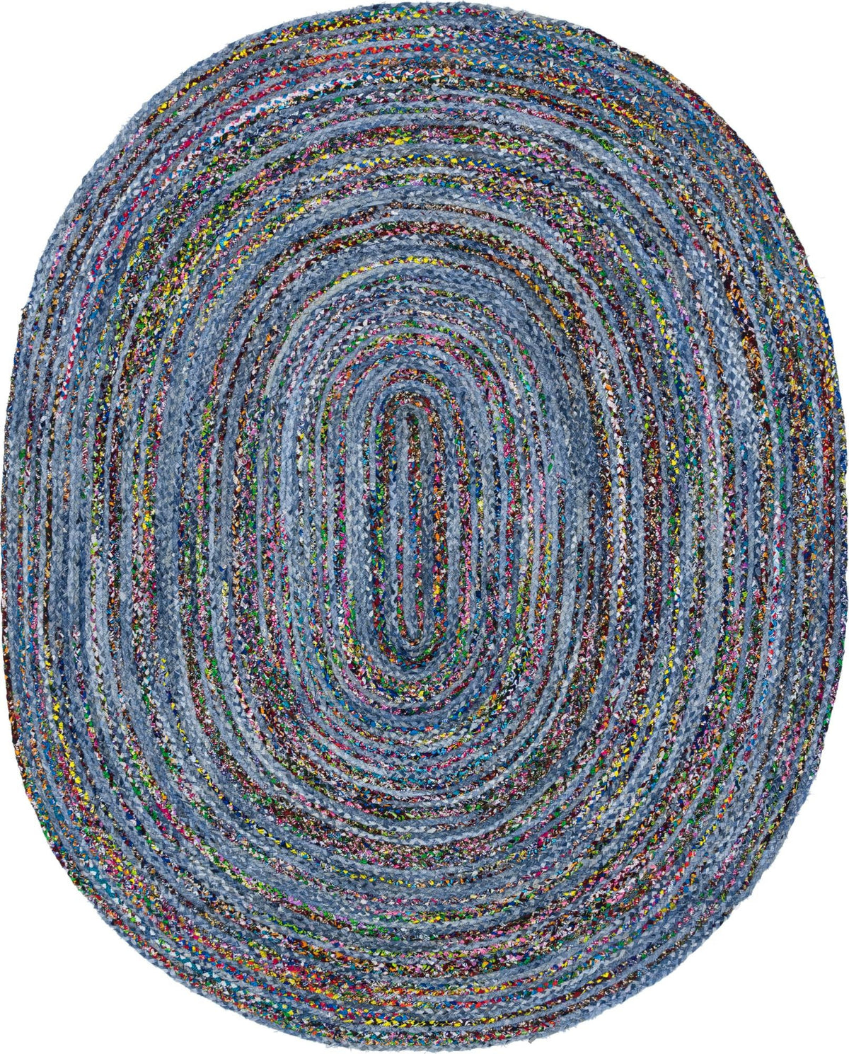 Woven Udaipur Collection Area Rug - Sahara Oval Blue and Multi  lifestyle 39