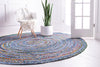 Woven Udaipur Collection Area Rug - Sahara Round Blue and Multi  lifestyle 59