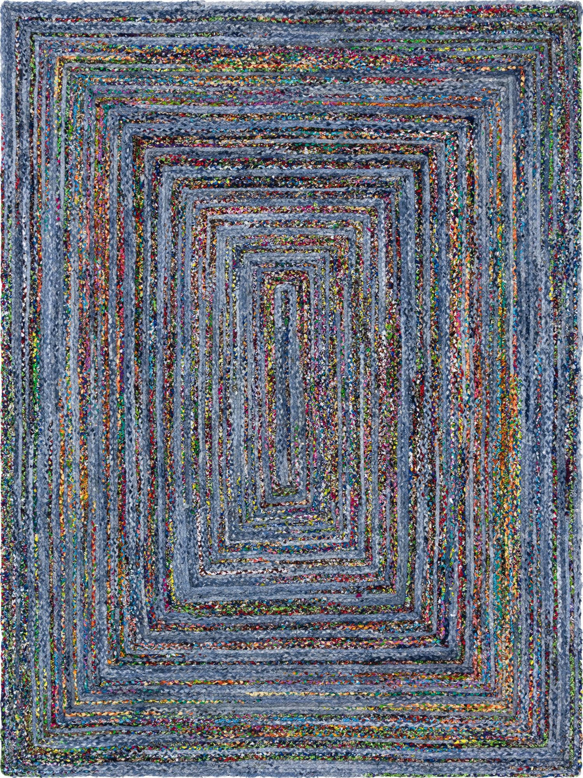 Woven Udaipur Collection Area Rug - Sahara Rectangle Blue and Multi  lifestyle 2
