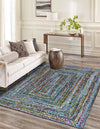 Woven Udaipur Collection Area Rug - Sahara Rectangle Blue and Multi  lifestyle 4