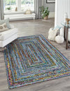 Woven Udaipur Collection Area Rug - Sahara Rectangle Blue and Multi  lifestyle 14