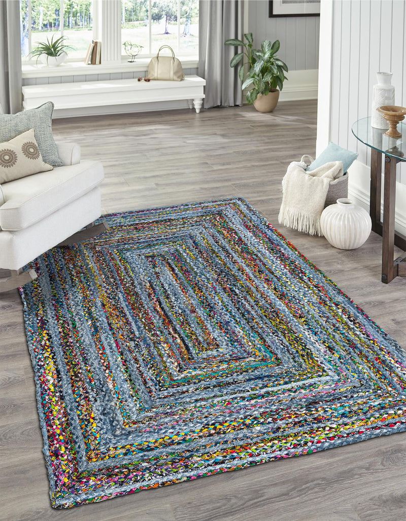 Woven Udaipur Collection Area Rug - Sahara Rectangle Blue and Multi  lifestyle 14