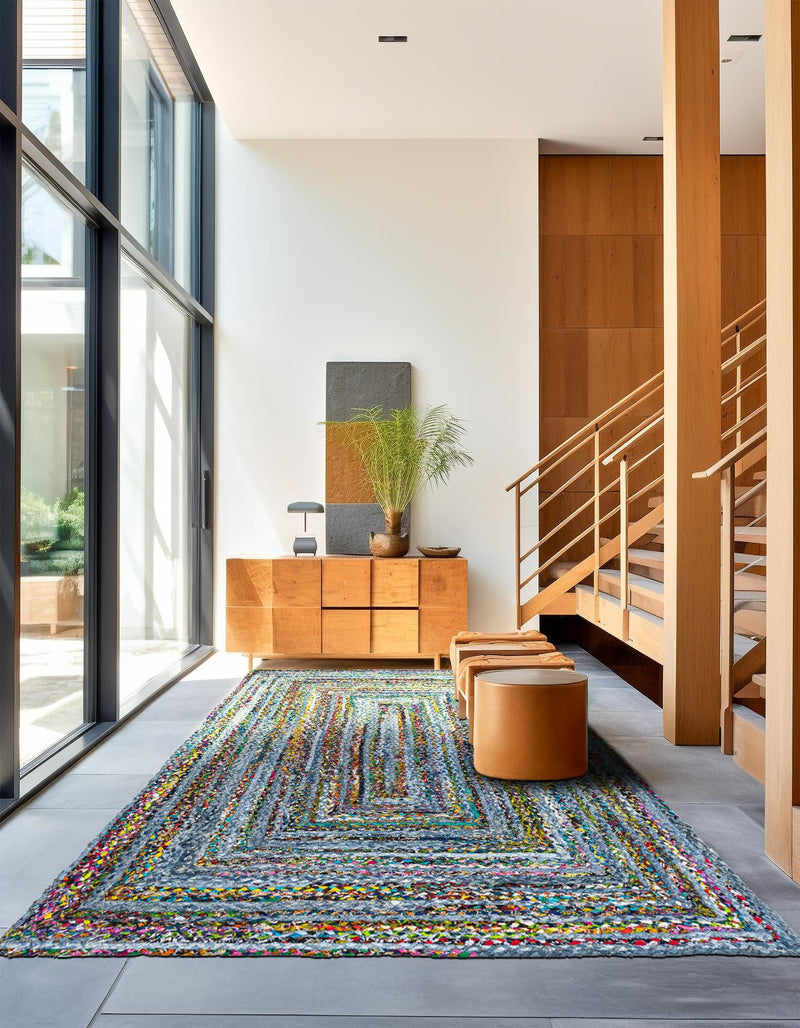 Woven Udaipur Collection Area Rug - Sahara Rectangle Blue and Multi  lifestyle 16