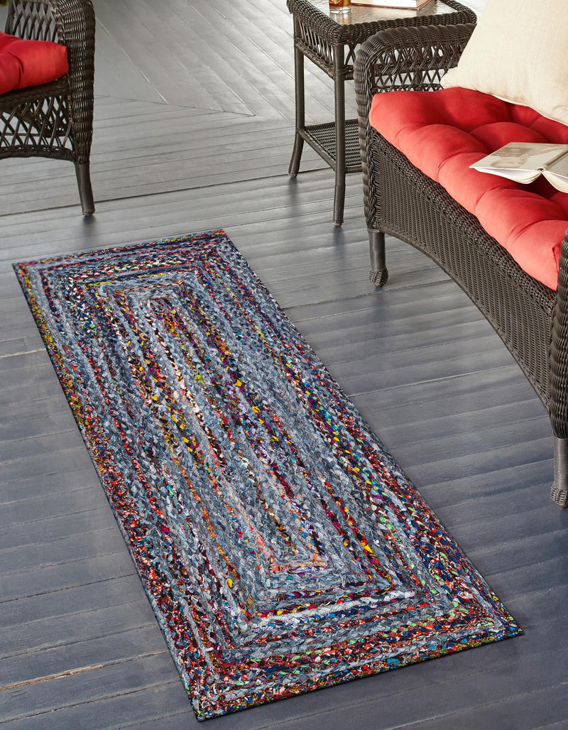 Woven Udaipur Collection Area Rug - Sahara Runner Blue and Multi  lifestyle 38