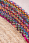 Woven Seaside Jute Collection Area Rug - Seabrook Round Natural  lifestyle 37