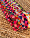 Woven Seaside Jute Collection Area Rug - Seabrook Round Natural  lifestyle 38