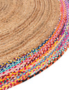 Woven Seaside Jute Collection Area Rug - Seabrook Round Natural  lifestyle 39